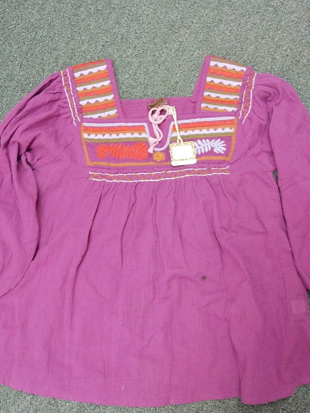 Pink Chicken Loose Peasant Top